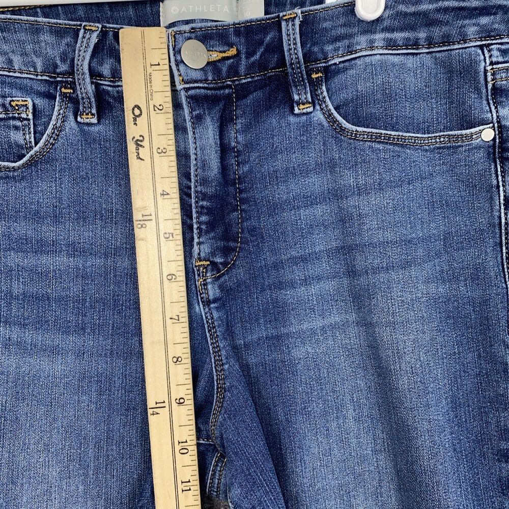 Athleta Jeans Womens Size 10 Blue sculptek Skinny Ankle - Picture 6 of 11